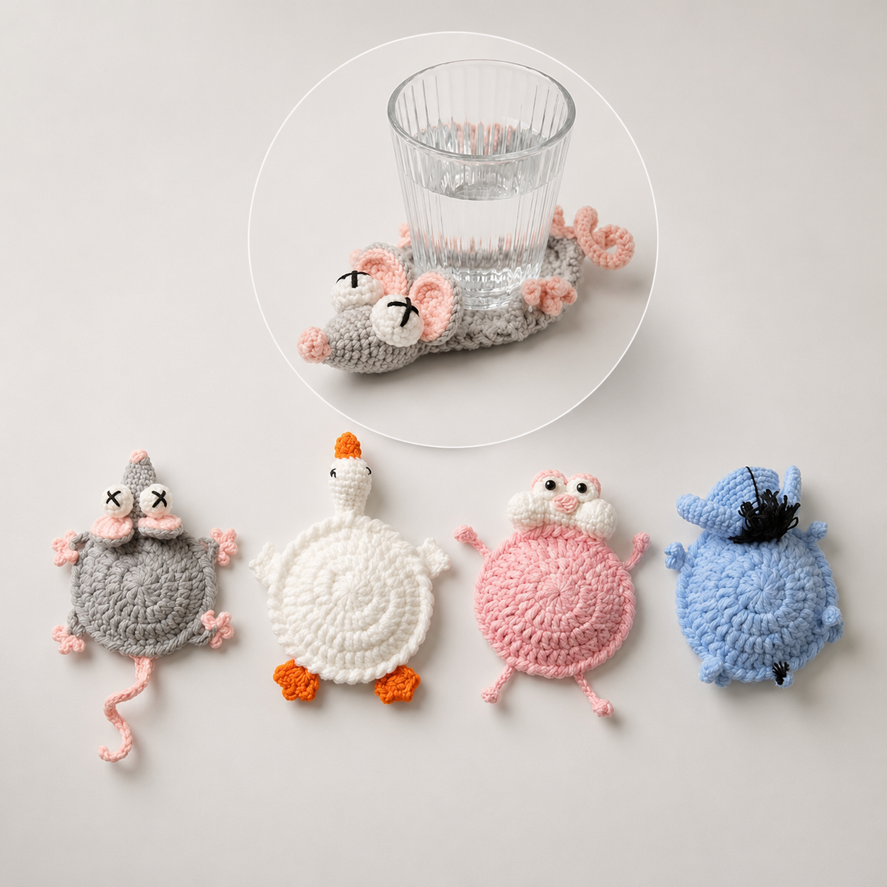 12 Animal Coaster Crochet Pattern Bundle (Digital Download)