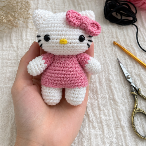 Hello Kitty Amigurumi Crochet PDF Pattern | Kawaii Plush Doll