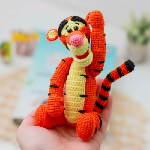 Tigger Crochet Pattern PDF | Cute Amigurumi Tiger Plush Toy